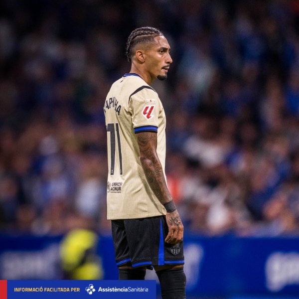 不堪重负!拉菲尼亚将因伤缺阵3周,此前参加新赛季以来每场比赛 不堪重负!拉菲尼亚将因伤缺阵3周,此前参加新赛季以来每场比赛