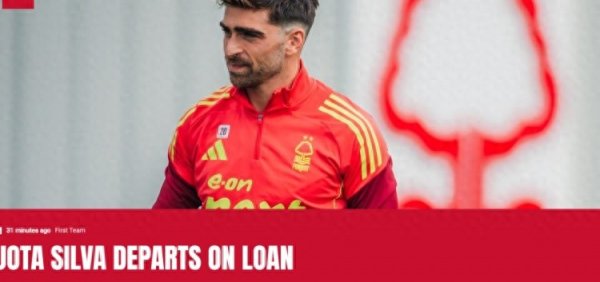 官方: 森林翼锋若塔-席尔瓦先租后买去贝西克塔斯, 总价2000万欧