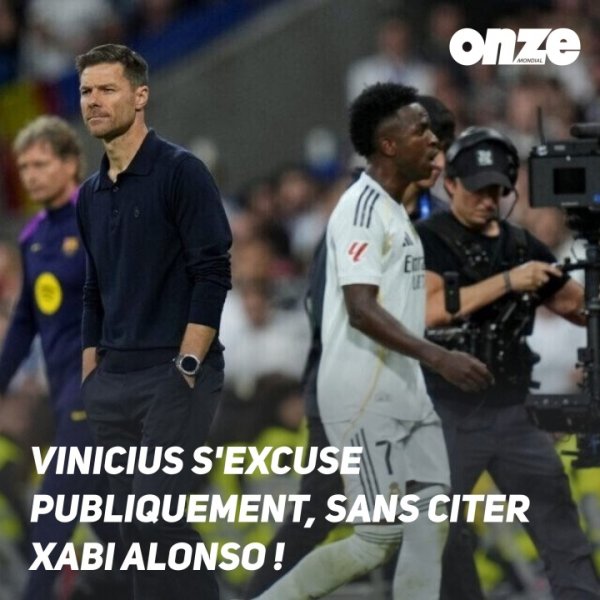 记者：维尼修斯今早向教练道歉了，但他社媒没提阿隆索也是故意的