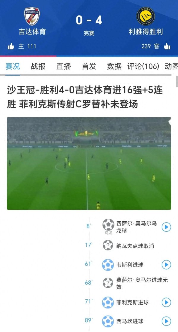 精赛回放C罗不上场也大胜YZD006212